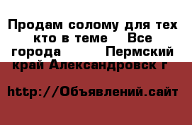 Продам солому(для тех кто в теме) - Все города  »    . Пермский край,Александровск г.